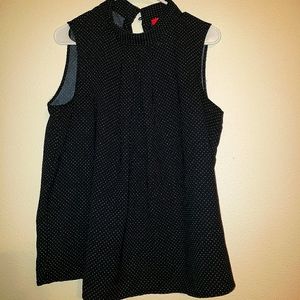 Caytherine MaLandrino Sleeveless mock-neck top